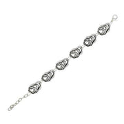 Silber Armband mit unregelmäßigen Gliedern - KASKADE Armband KOOMPLIMENTS