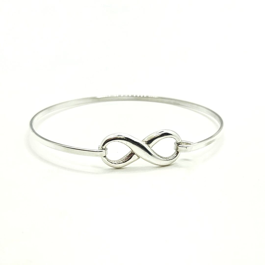 Silber Armreif mit Infinity Symbol Armband KOOMPLIMENTS