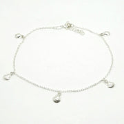 Silber Fusskettche mit Muscheln aus dem Meer Armband KOOMPLIMENTS