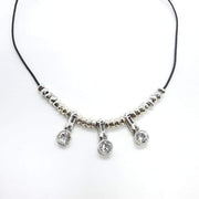 Silber Halskette mit Swarovski Kristallen - White Shine Halsketten KOOMPLIMENTS