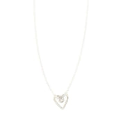 Silber Kette mit Herz - Süsses Herzchen Halsketten KOOMPLIMENTS 