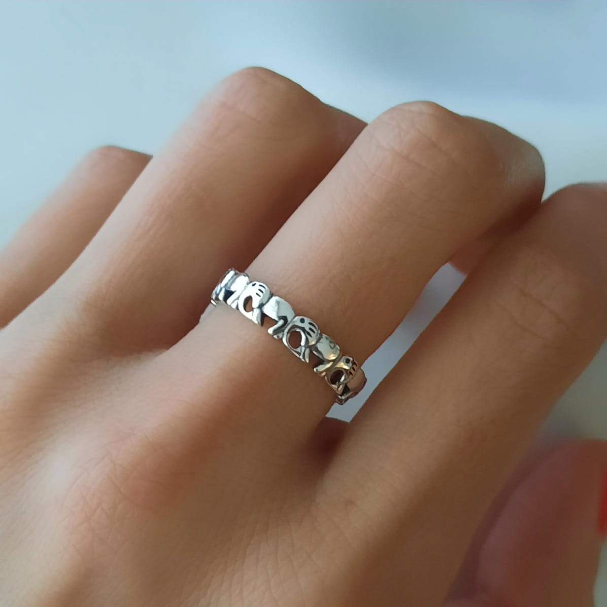 Silber Ring mit Elefanten Ringe KOOMPLIMENTS
