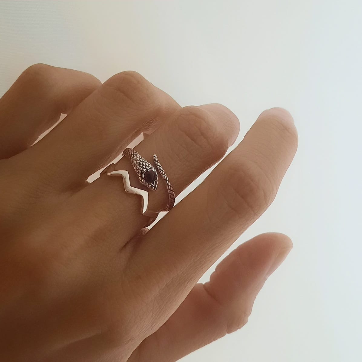 Silber Ring Zick-Zack Ringe KOOMPLIMENTS