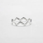 Silber Ring Zick-Zack Ringe KOOMPLIMENTS