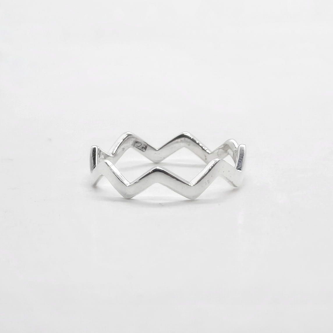 Silber Ring Zick-Zack Ringe KOOMPLIMENTS