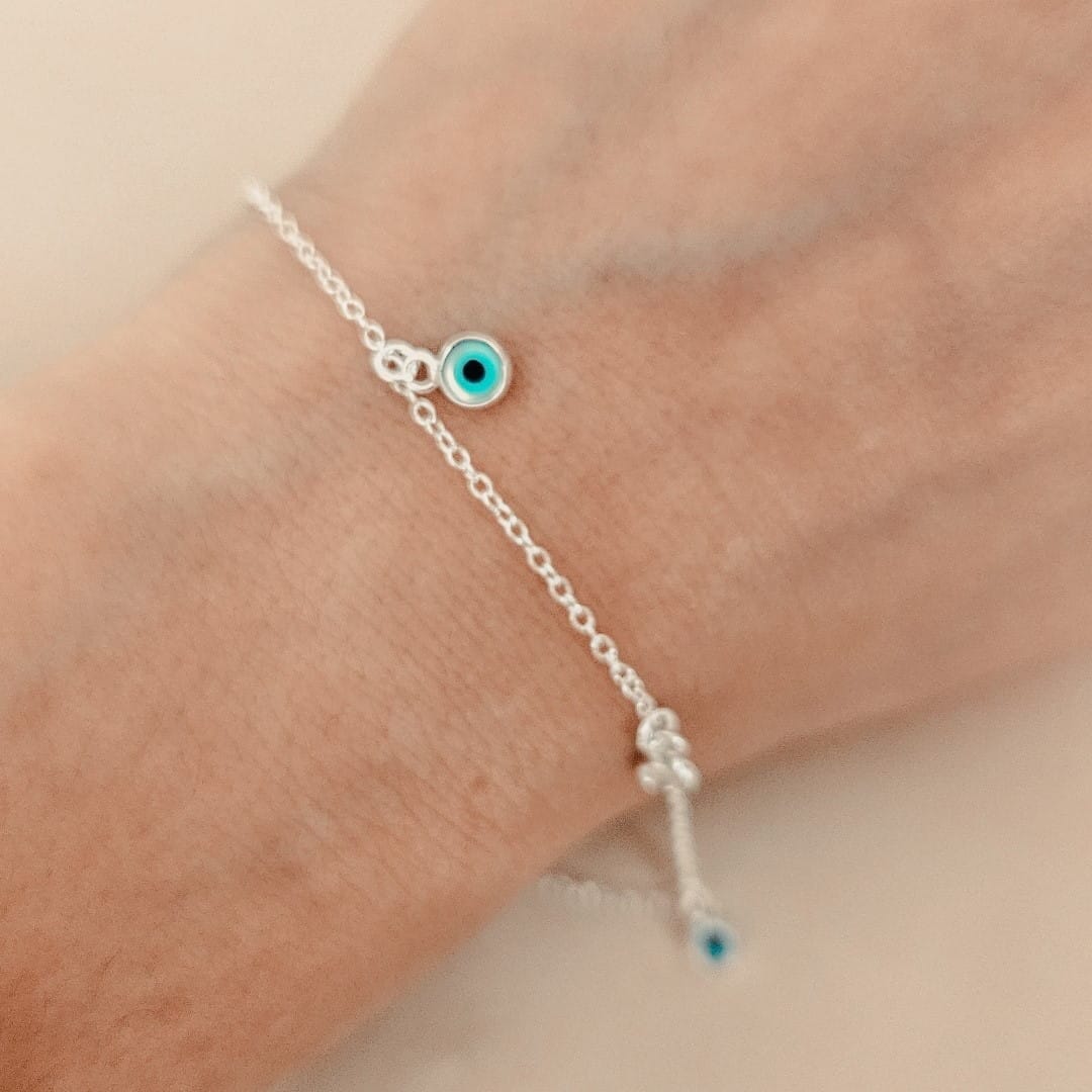 Silberarmband mit türkischem Auge Armband KOOMPLIMENTS