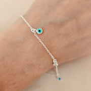 Silberarmband mit türkischem Auge Armband KOOMPLIMENTS
