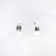 Silberne Creolen in Form eines Olivenblattes - Olive Leaf Silver Ohrringe KOOMPLIMENTS