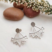 Silberne Ohrringe mit Lotusblumen Ohrringe KOOMPLIMENTS