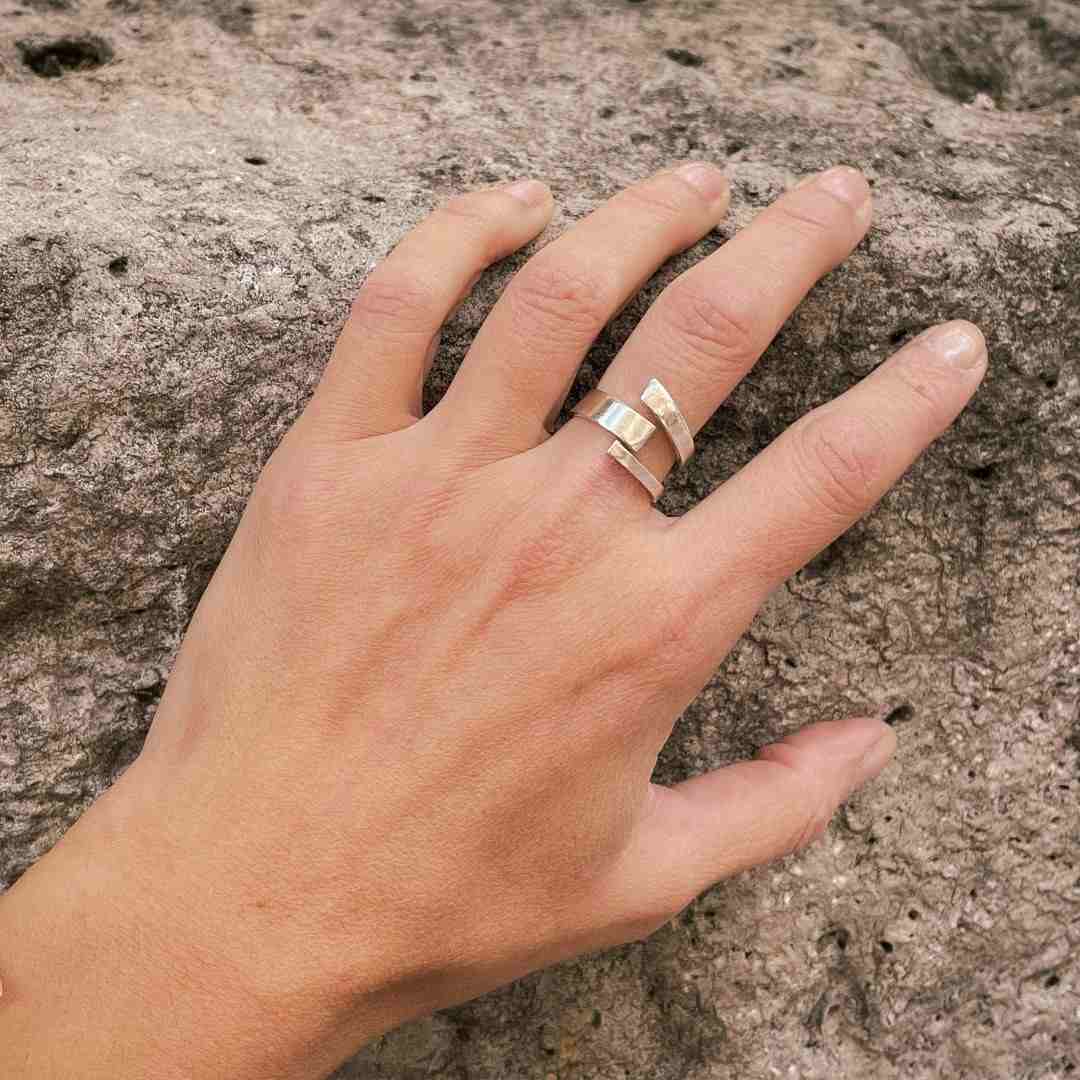 Silberner Y-Ring Ringe KOOMPLIMENTS
