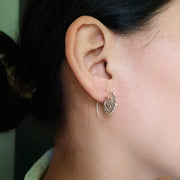 Silberohrringe mit besonderem Design - Spiral Creolen Ohrringe KOOMPLIMENTS