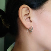 Silberohrringe mit besonderem Design - Spiral Creolen Ohrringe KOOMPLIMENTS 