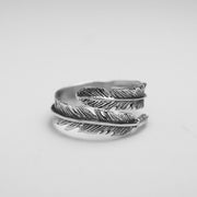 Silberring - Lange Feder Ringe KOOMPLIMENTS