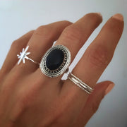 Silberring mit spitzem Stern Ringe KOOMPLIMENTS