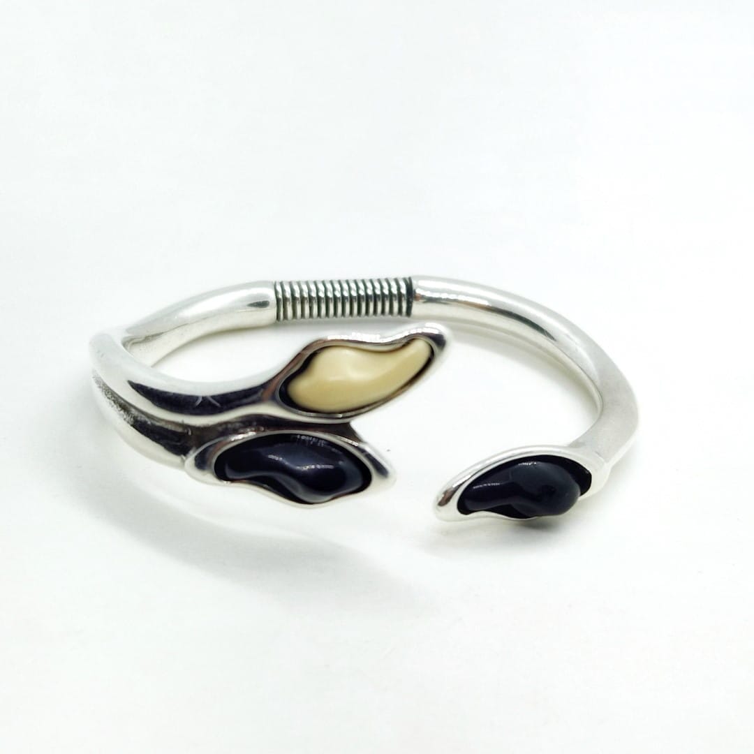 Silberspange mit 2 Farben - ASTEROID Armband KOOMPLIMENTS