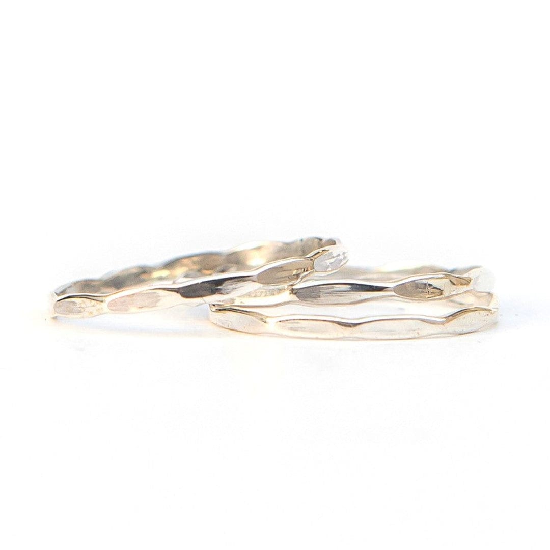 Sterlingsilber Stapelring - Wellen Ringe KOOMPLIMENTS