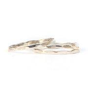 Sterlingsilber Stapelring - Wellen Ringe KOOMPLIMENTS