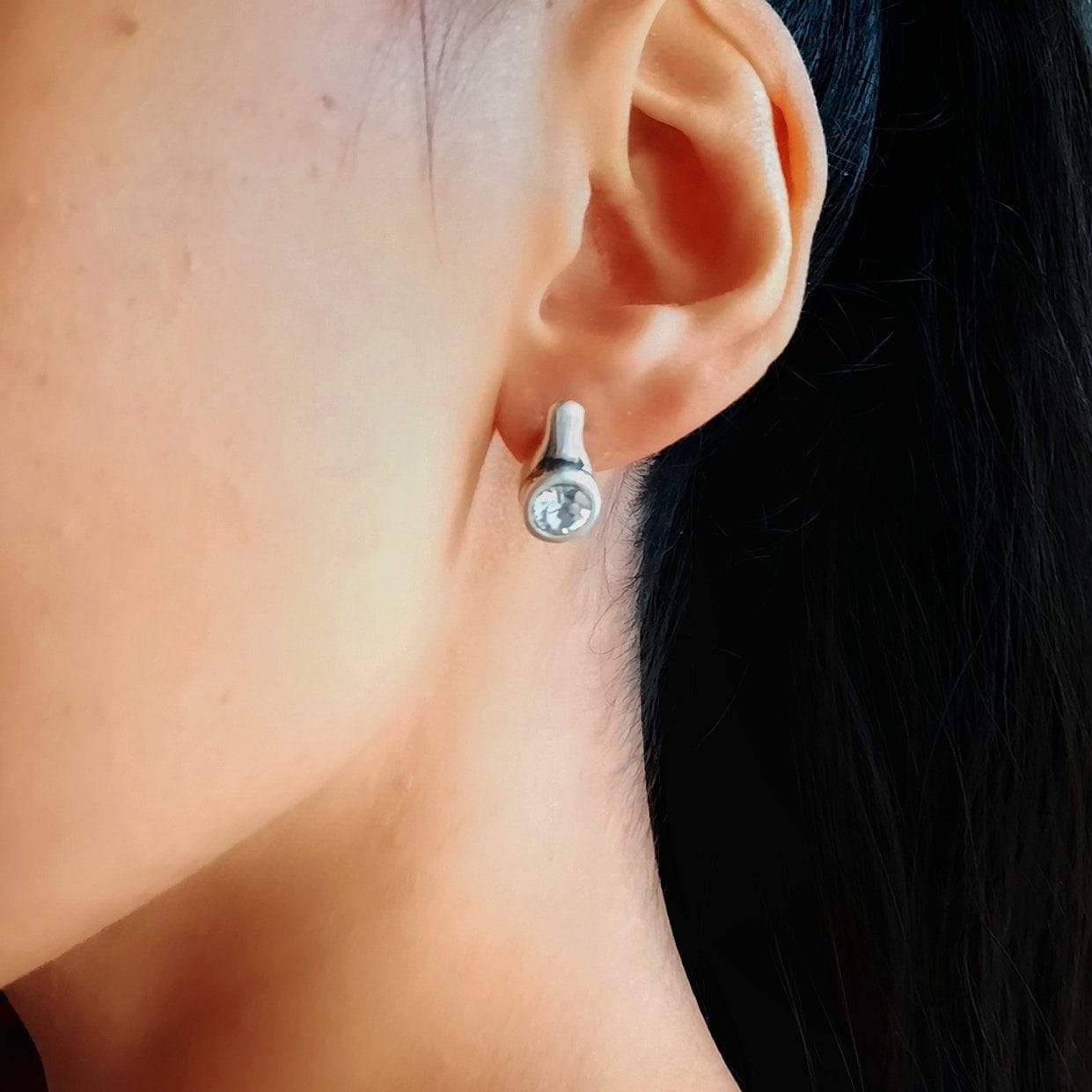 Swarovski Kristall Ohrstecker - Shine White Ohrstecker KOOMPLIMENTS
