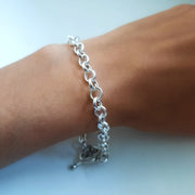 Trendiges Armband mit Kreis und Stift aus Silber Armband KOOMPLIMENTS
