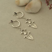 Tuareg Ohrringe mit Kreuz aus Silber - Talisman Timia Ohrringe KOOMPLIMENTS
