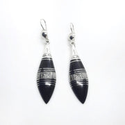 Tuareg Pendel Ohrringe aus Silber und Ebenholz Ohrringe KOOMPLIMENTS