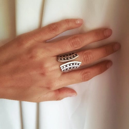 Tuareg Ring Silber Gross - Fezán Ringe KOOMPLIMENTS