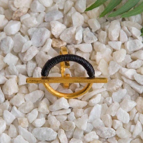 Vergoldeter Ethnischer Damen-Ring - Charambira Ringe KOOMPLIMENTS