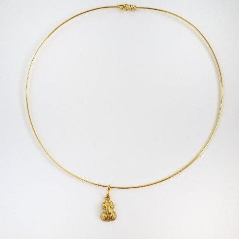 Vergoldeter Frosch Choker Halskette - Tayrona Halsketten KOOMPLIMENTS