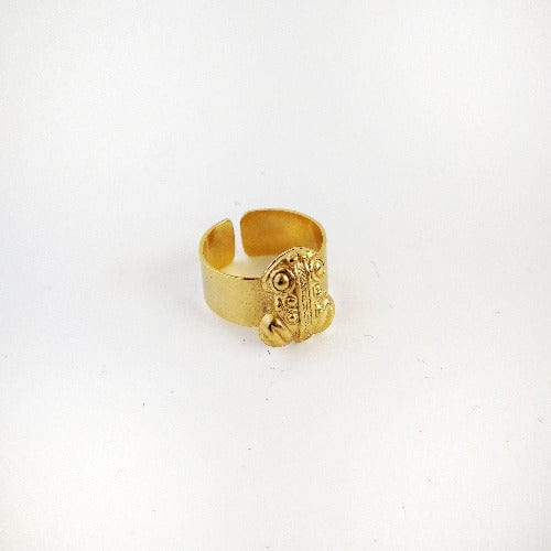 Vergoldeter Ring mit Frosch - Tayrona Ringe KOOMPLIMENTS