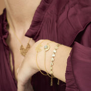 Vergoldetes Gold Armkette - ORA Armband KOOMPLIMENTS