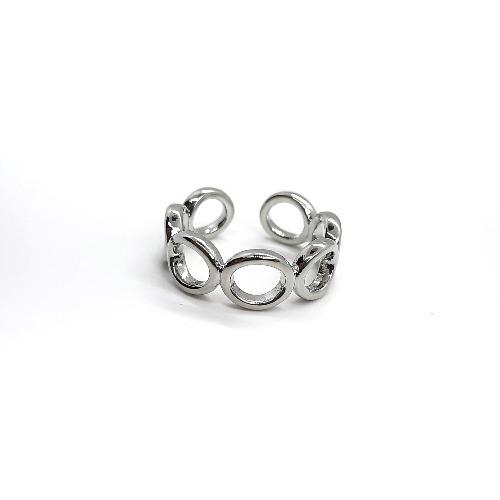 Verstellbarer Ring Silber - Kreise Ringe KOOMPLIMENTS