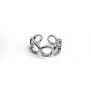 Verstellbarer Ring Silber - Kreise Ringe KOOMPLIMENTS