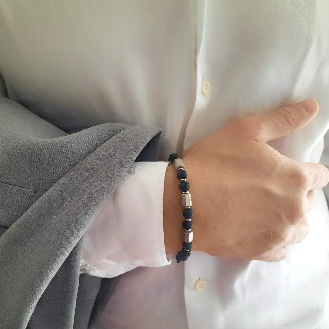 Vulkanstein Armband für Herren - Volcano Armband Herren KOOMPLIMENTS