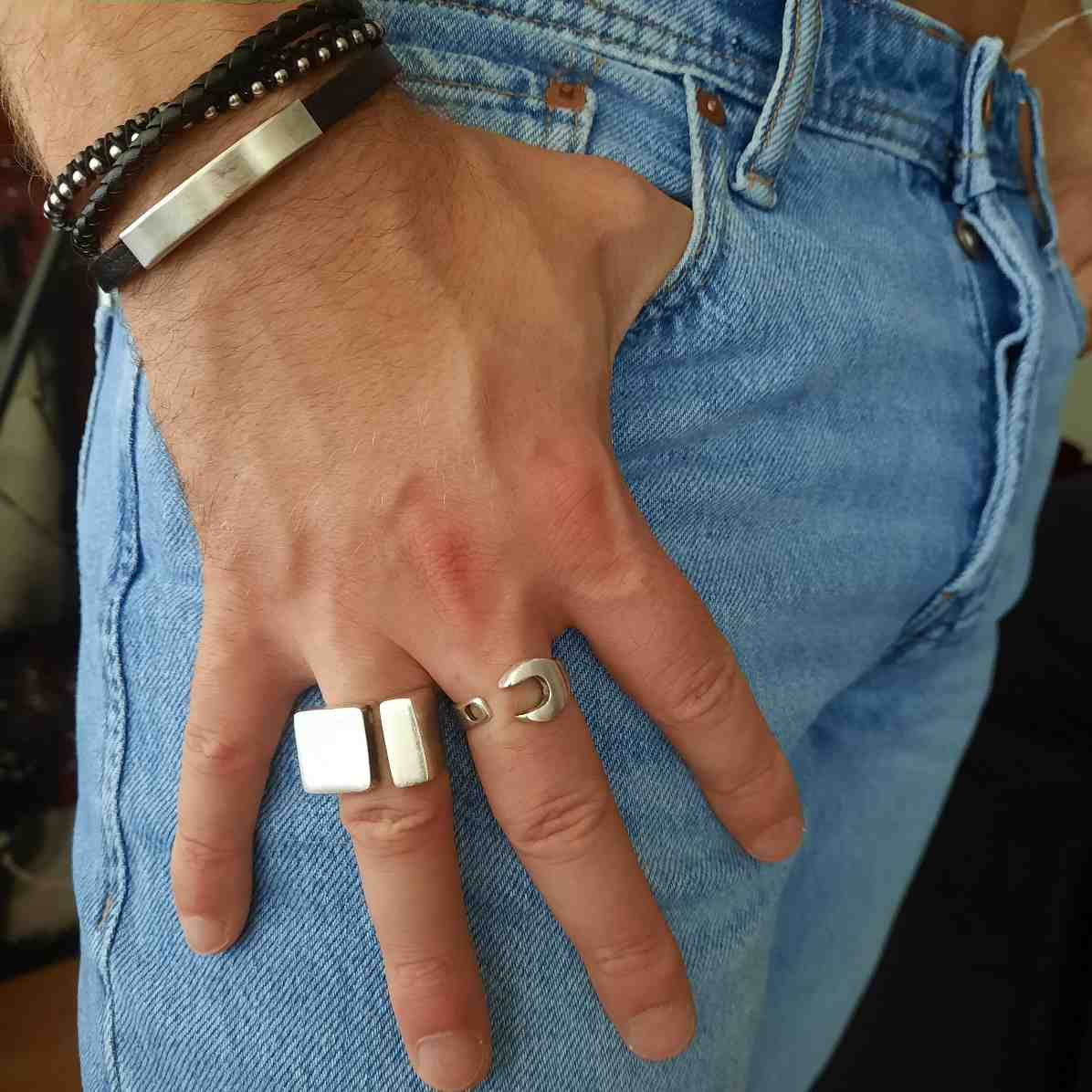 Werkzeugschlüssel Ring Silber Ringe KOOMPLIMENTS
