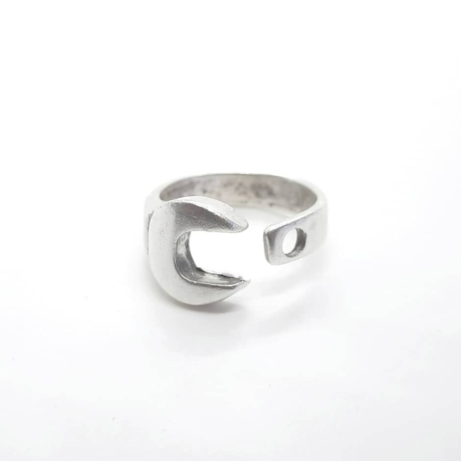 Werkzeugschlüssel Ring Silber Ringe KOOMPLIMENTS