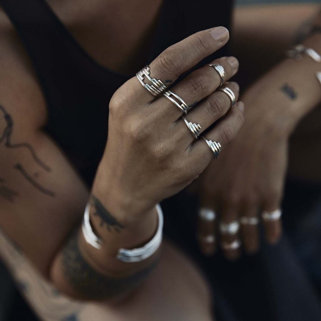 Zeitloser minimalistischer Silberring - SMOKES Ringe KOOMPLIMENTS