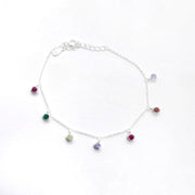 Zirkonia Damen Silber Armband - Regenbogen Armband KOOMPLIMENTS
